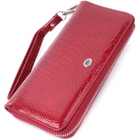 Гаманець ST Leather З натуральної шкіри Червоний (22677)