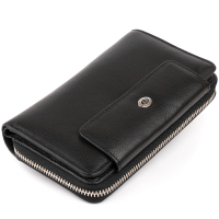 Гаманець ST Leather Зі шкіри Чорний (19339)