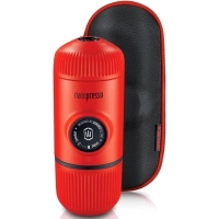 Портативна кавоварка Wacaco Nanopresso з чохлом червона (WNANORED)