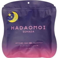 Маска для обличчя Kor Japan Hadaomoi Night Face Mask Зволожувальна нічна Тканинна 30 шт (4571365222032)