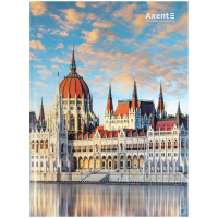 Книга записна Axent A4 City, Budapest, 96 аркушів клітинка (8425-8-A)
