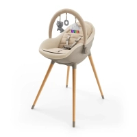Стілець для годування Kinderkraft 2 в 1 Fini Up Beige (5902533930104)