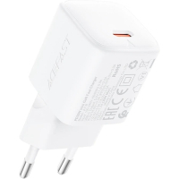 Зарядний пристрій Acefast A118 USB-C PD30W GaN white (6974316285366)