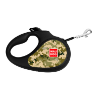 Повідець для собак WAUDOG R-leash Мілітарі світловідбиваюча стрічка M 5 м (382-4026)