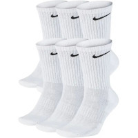 Шкарпетки Nike U NK EVERYDAY CUSH CREW 6PR-BD SX7666-100 46-50 6 пар Білі (194954124810)