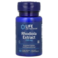 Вітамінно-мінеральний комплекс Life Extension Родіола, 250 мг, Rhodiola Extract, 60 вегетаріанських капсул (LEX-88906)