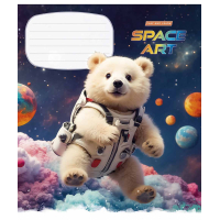 Зошит Школярик Space Art 12 аркушів лінія (012-3406L)