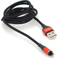 Дата кабель USB 2.0 AM to Lightning 1.0m magnetic 3.1A black PZX (V133-B)