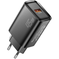 Зарядний пристрій Essager USB-A QC3.0 45W black (ECT45W-RPB01-Z)