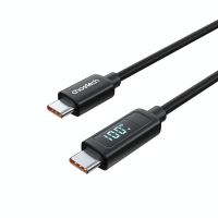 Дата кабель USB-C to USB-C 1.2m PD100W digital display silicone Choetech (XCC-1064)