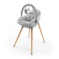 Стілець для годування Kinderkraft 2 в 1 Fini Up Grey (5902533930111)