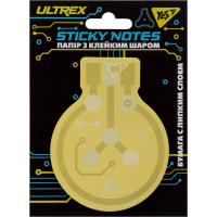 Папір для нотаток Yes з клейким шаром фігурна Ultrex, 40 аркушів (170270)