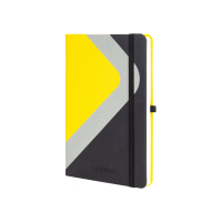 Книга записна Optima А5 COMBI-1, тверда обкладинка, гумка,лінія (O20125-01)