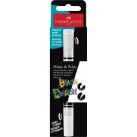 Набір маркерів Faber-Castell акриловий двобічний Black Edition Shake & Paint Acrylic Marker, колір білий (33106)