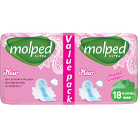 Гігієнічні прокладки Molped Ultra Normal 4 краплі 18 шт. (8690536825165)