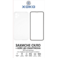 Чохол до мобільного телефона XoKo Ultra Thin Proof + Glass Full Cover Ultra-Thin iPhone 14 Pro Black (XK-CS-ULT-AP-IP14PR)