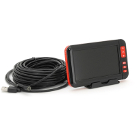 Інспекційна камера Voltronic міні камера 8 mm, LCD дисплей-4.3 дюйми, підсвічування 8 світлодіодів, довжина кабелю 10м (YT-En-2SW+W)