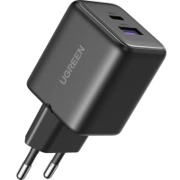Зарядний пристрій Ugreen USB-C + USB-A PD45W GaN (65057)