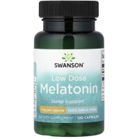 Вітамінно-мінеральний комплекс Swanson Мелатонін, 1 мг, Low Dose Melatonin, 120 капсул (SWV01542)