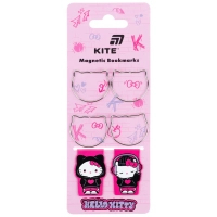 Закладки для книг Kite набір магнітних закладок з фігурними скріпками Hello Kitty (HK26-495)