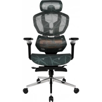 Крісло ігрове GT Racer X-7002 Black/Black/Green (X-7002 Black/Black/Green (Massage))
