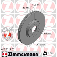 Гальмівний диск ZIMMERMANN 610.3719.20