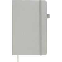 Книга записна Buromax Etalon 125x195 мм 96 аркушів в клітинку обкладинка зі штучної шкіри Срібна (BM.291160-24)