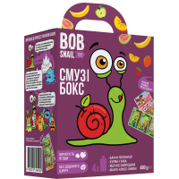 Дитяче пюре Bob Snail Равлик Боб набір Смузі бокс з коміксом 480 г (4820219345404)