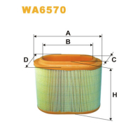 Повітряний фільтр для автомобіля Wixfiltron WA6570