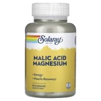 Вітамінно-мінеральний комплекс Solaray Яблучна кислота та магній, Malic Acid Magnesium, 90 капсул (SOR-46355)