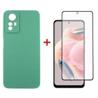 Чохол до мобільного телефона Dengos Kit for Xiaomi Redmi Note 12s case + glass (Mint) (DG-KM-46)