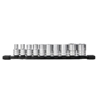 Торцева головка Deli 1/4", 10шт (EDQ41010S)