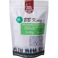 Страйкбольні кульки BB King Biogradable 6 мм 0,45 г 1000 шт/уп (1401.00.11)