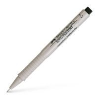 Лайнер Faber-Castell ручка капілярна для графічних робіт Ecco Pigment, діаметр 0,3 мм, колір чорний (6044)