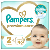 Підгузки Pampers Premium Care Розмір 2 (4-8 кг) 46 шт (8001841104799)