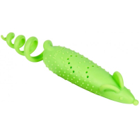 Іграшка для котів GiGwi Refillable Catnip Миша гумова 16.5 см зелена (2347)