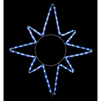 Гірлянда Delux Motif flash Star 65 х 75 см білий IP44 EN (90012985)