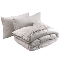 Ковдра Руно набір всесезона силіконова велюрова Soft Pearl 200х220 см з двома подушками 50х70 см (925.55_Soft Pearl)