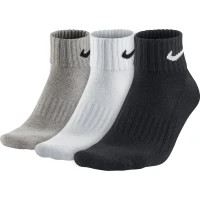Шкарпетки Nike U NK V CUSH ANKLE-3PR VALUE SX4926-901 34-38 3 пари Чорний/Білий/Сірий (887232701123)