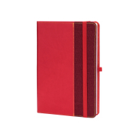 Книга записна Optima А5 COMBI-14, тверда обкладинка, гумка,лінія (O20125-14)