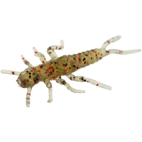 Силікон рибальський FishUP Stonefly 0.75" 045 - Green Pumpkin/Red&Black (12шт/уп) (1864.02.18)