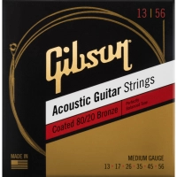 Струни для гітари Gibson SAG-CBRW13 Coated 80/20 Bronze Acoustic Guitar Strings Medium (13-56) (231955)