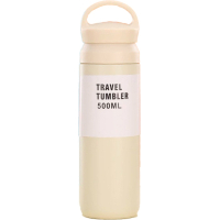 Термос Merlion Travel Tumbler 500 мл, подвійна кришка з ручкою, білий (SUS304-500Wh)
