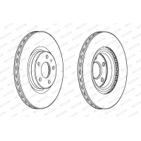 Гальмівний диск FERODO DDF2329C