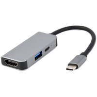 Концентратор Cablexpert USB-C 3-in-1 (USB/HDMI/PD) (A-CM-COMBO3-02)