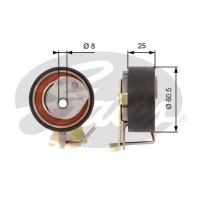 Ролик натягувача ременя Gates T43023