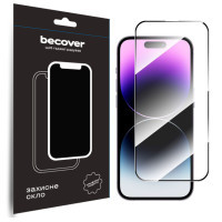 Скло захисне BeCover Apple iPhone 15 Pro Black (710593)