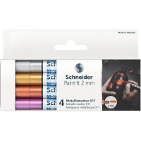 Набір маркерів Schneider металік Paint-It 2,0 мм 4 шт (ML01111501)