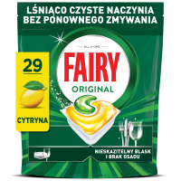 Таблетки для посудомийних машин Fairy Все-в-1 Original Лимон 29 шт. (8006530115711)