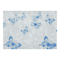 Папка - конверт Buromax А4 на кнопці, BUTTERFLY ARABESKI, напівпрозора, біла перламутрова (BM.3943-31)